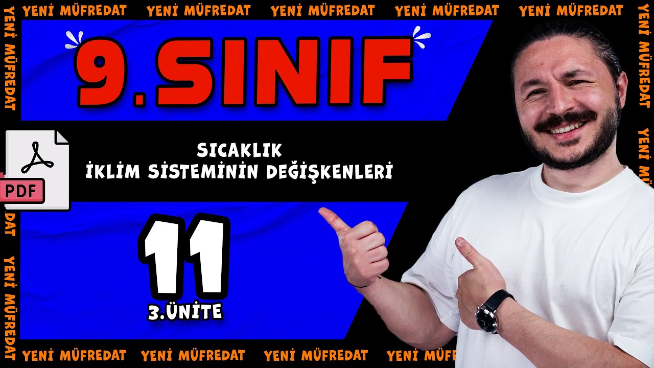 Sıcaklık | İklim sisteminin değişkenleri konu anlatımı 📕 3.ünite 🔴 9.SINIF COĞRAFYA | 2025