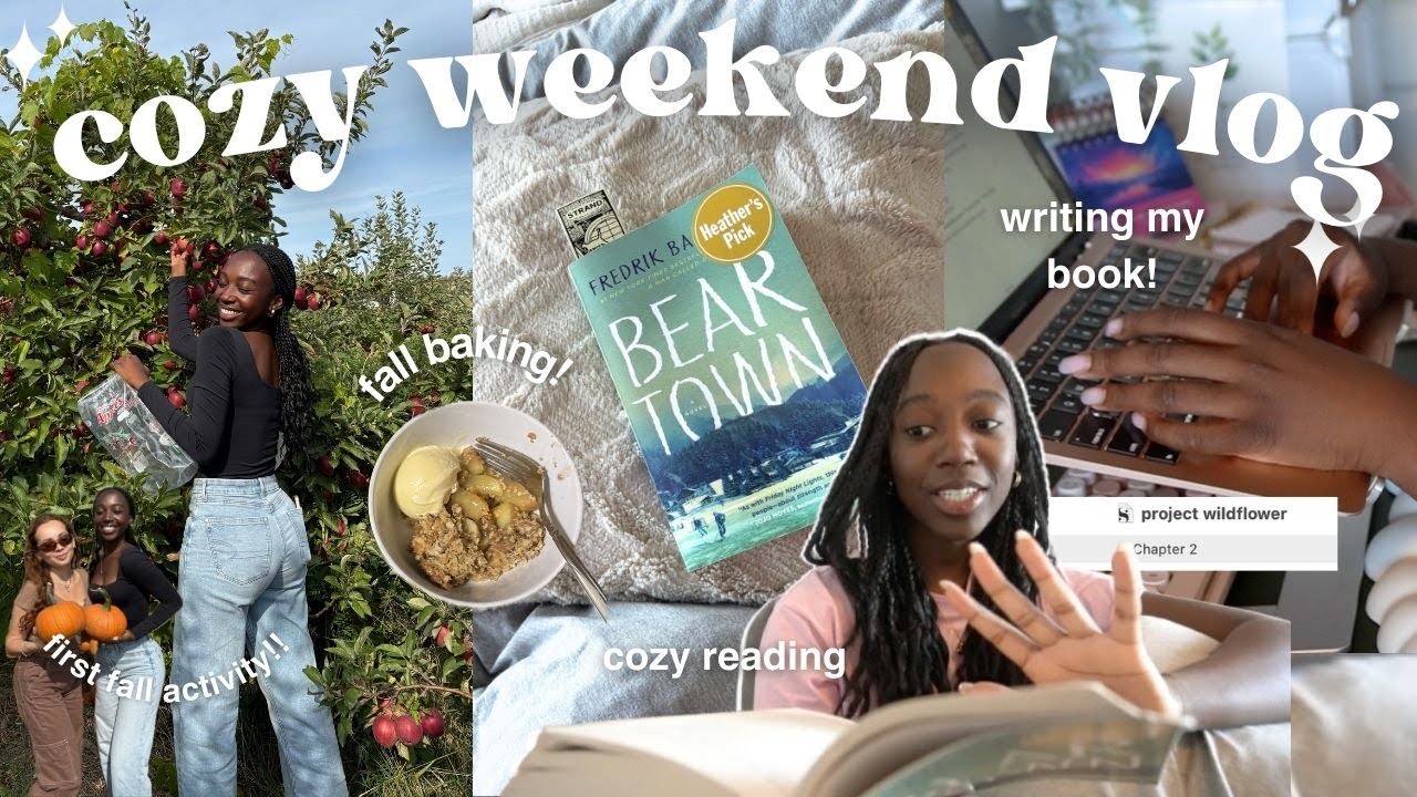 уютный видеоблог выходного дня ☕️ письмо, чтение, уютные хобби и осенние занятия!!