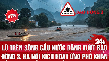 Lũ trên Sông Cầu nước dâng vượt báo động 3, Hà Nội kích hoạt ứng phó khẩn | Toàn cảnh 24h