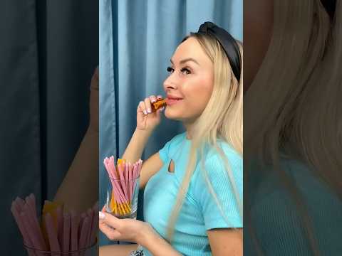 ASMR ウォーヘッズ サワー タフィーキャンディ（3種類のトロピカルフレーバー）と咀嚼音