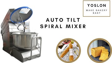 Automatic tilting dough mixer丨spiral mixer commercial丨dough kneader丨Bakery Machines and Equipment