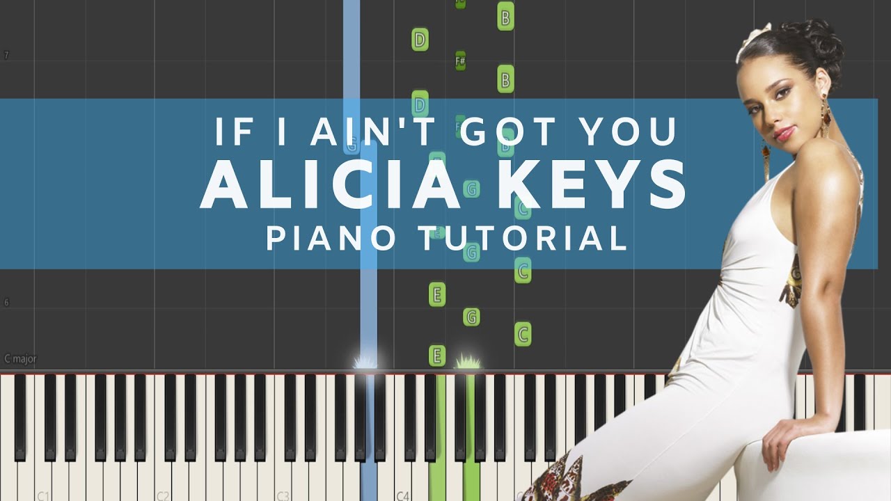 Alicia Keys - If I Ain't Got You (Piano Tutorial) - YouTube