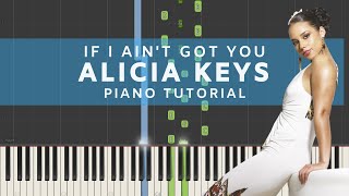 Alicia Keys - If I Ain't Got You (Piano Tutorial) chords