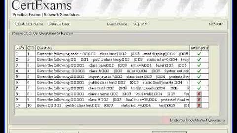 CertExams Exam Simulator for SCJP