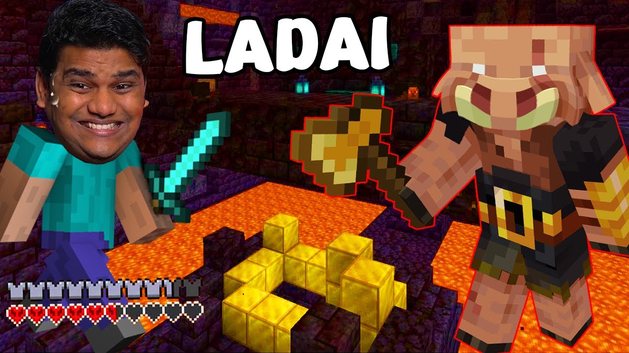 BASTION ME LADAI KARNE CHALA GAYA 😱 Minecraft Hardcore Part 10