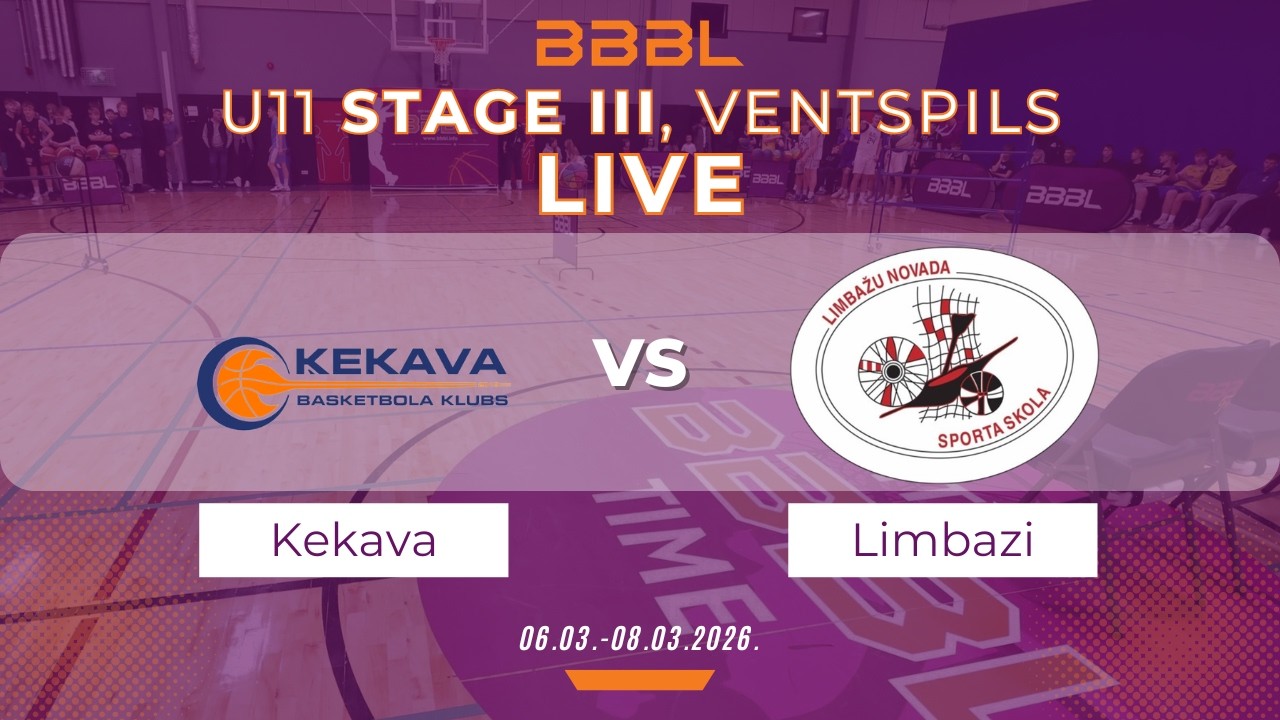 BK Ķekava 2015 vs Limbaži 2015 | BBBL U11 | Stage III
