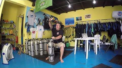 Sidemount single cylinders set up