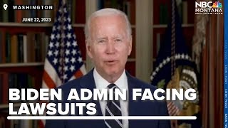 Biden admin facing lawsuits over Title IX rules, transgender athletes' participation in sports Resimi