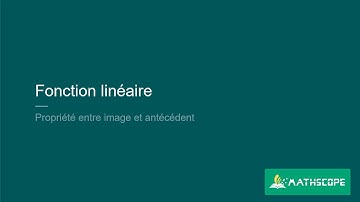 09 fonction lineaire calcul image antecedent