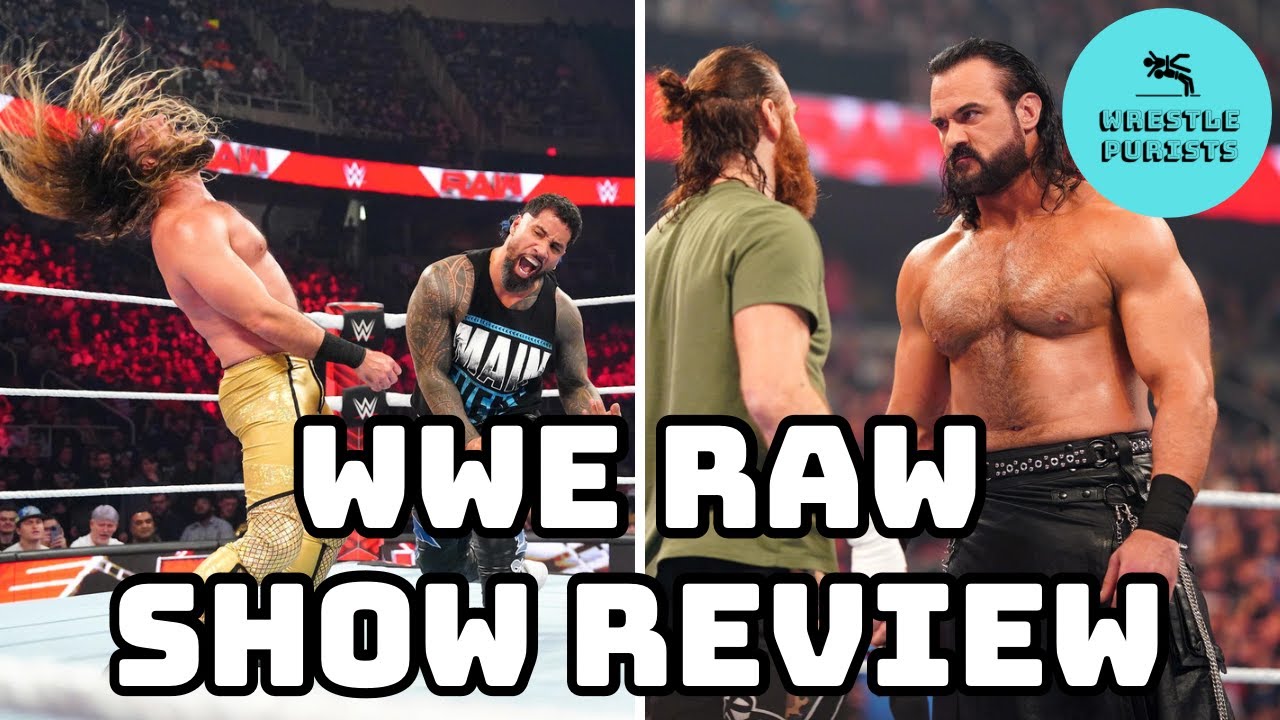 WWE RAW Full Show Review Seth Rollins v Jey Uso, Drew McIntyre & Sami