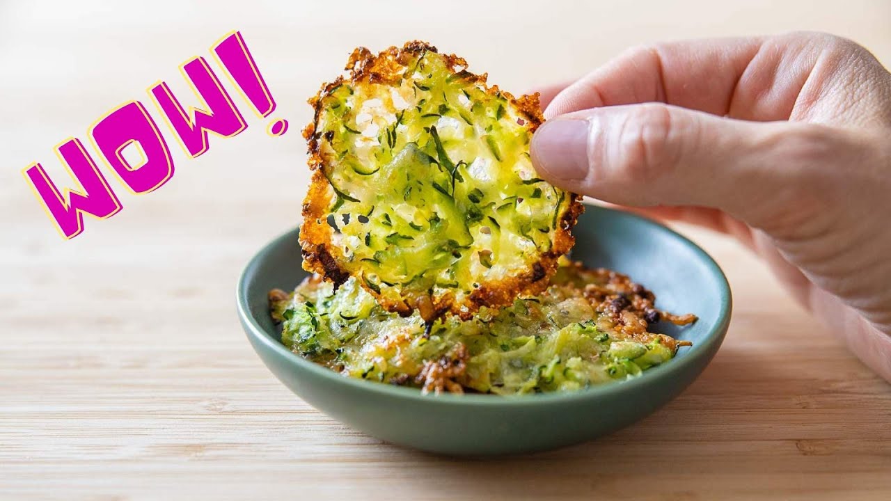 Zucchini Cheese Crisps YouTube