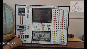 ADVANCED PLC PROGRAMMING TRAINER KIT (PCST-14 B) -BRIEFCASE TYPE PLC TRAINER