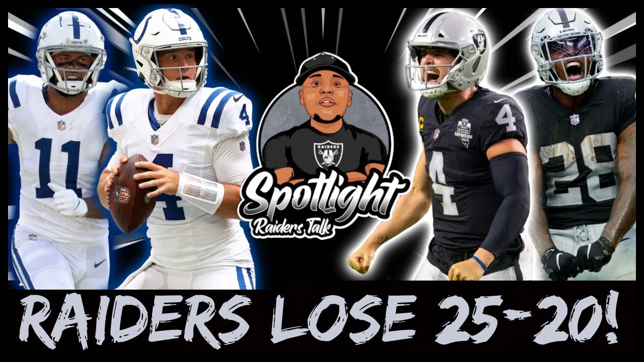 Raider's Emotional Loss to Colts