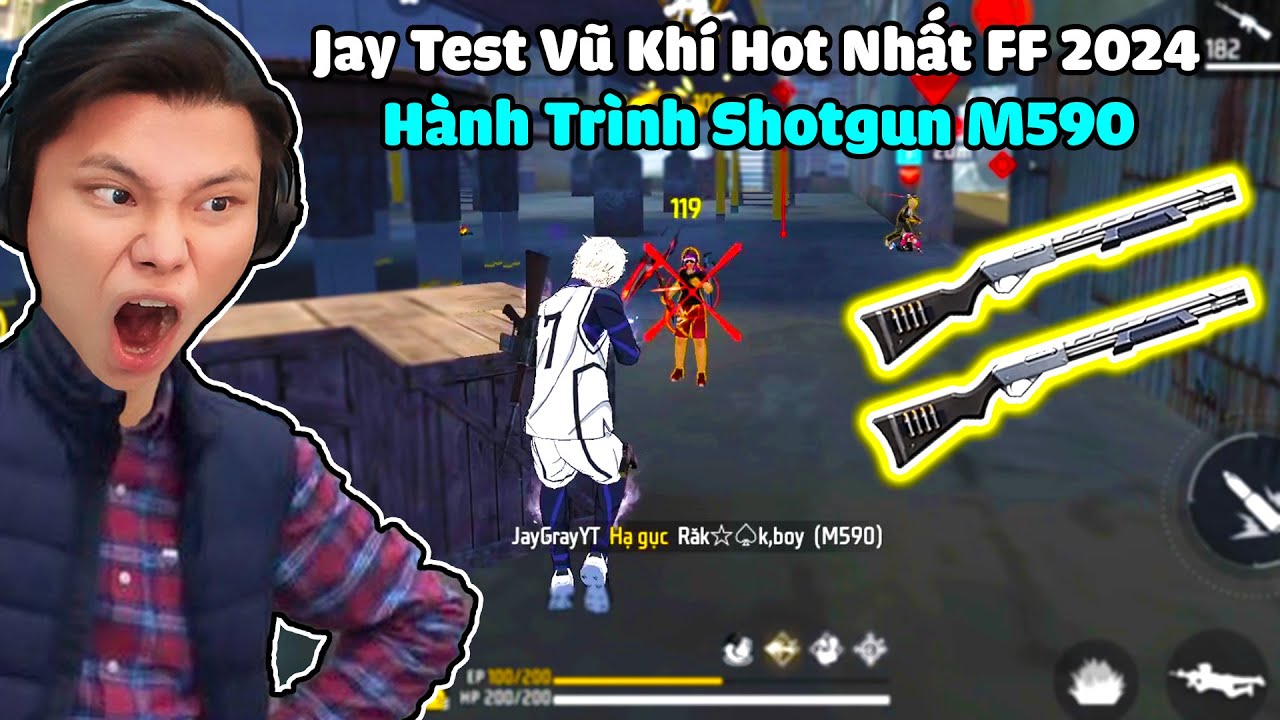 [FREE FIRE] JAY TEST THỬ M590 MỚI RA VÀ CÁI KẾT LEO RANK TỬ CHIẾN*HÀNH TRÌNH TRỞ THÀNH TOP 1 SERVER