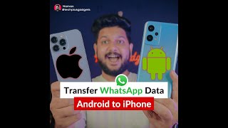 How to transfer WhatsApp messages from Android to iPhone without third-party App 🔥 #shorts