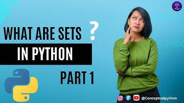 What are sets in Python | Part 1 #conceptualpython #python #sets #datascientist