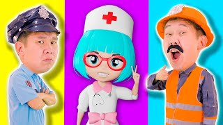 Policemen, Doctor and Firemen Song 🚒🚓🚑 | 911 Rescue Service + More Lights Baby Songs