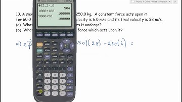 Physics 11 Answers to Unit 6 Momentum Review