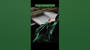 Surah Hajj |The #quran was sent down as verses of #clear #evidence | #islam #creator #shorts #viral