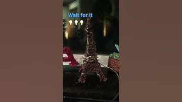 Eiffel Tower 3D pen Literally a GLOWUP #shorts