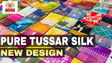 100% Pure Tussar Silk & Murshidabad Silk Saree || New Update Collections