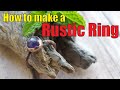 How to make and set rustic copper ring from scratch.