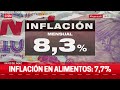 INDEC: la inflación de octubre fue del 8,3% marcando un retroceso en relación septiembre