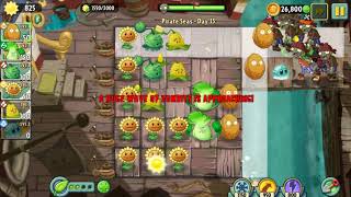 Plants vs Zombies 2 | Pirate Seas Day 13 FAST Walkthrough