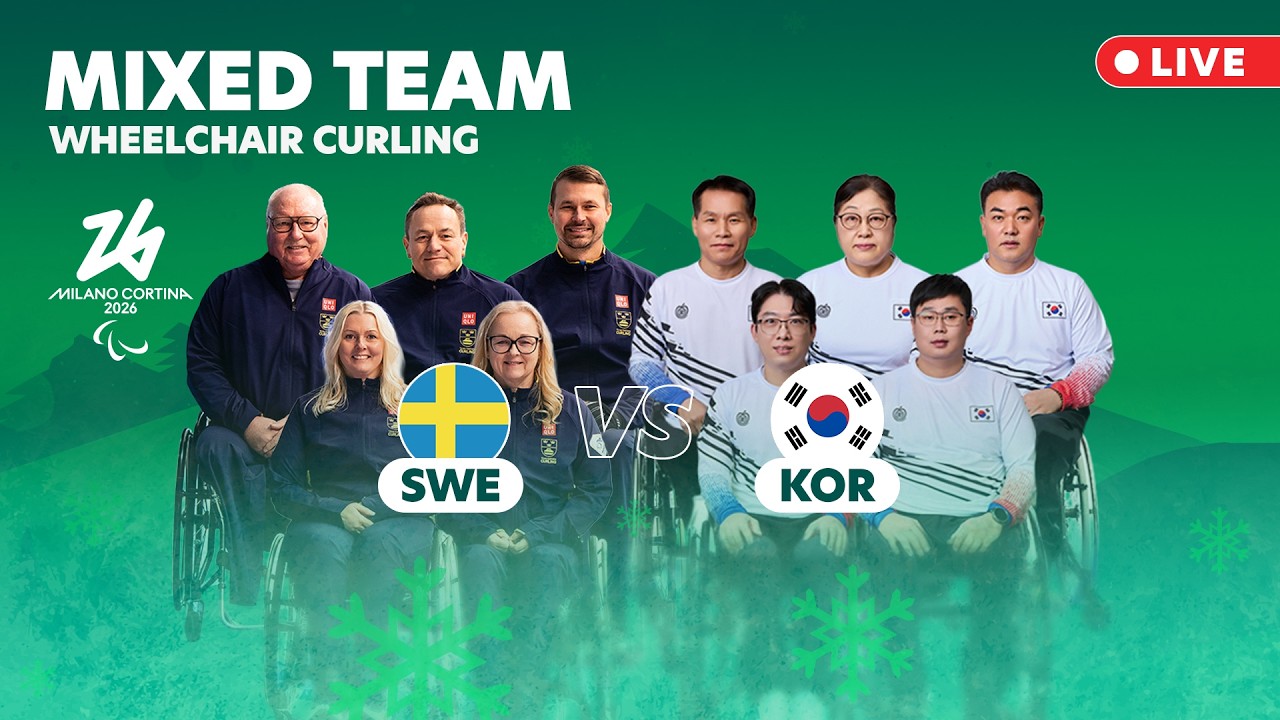 🔴LIVE: SWE 🇸🇪 vs 🇰🇷 KOR | Wheelchair Curling – Mixed Team Round Robin | 7 Mar | Milano Cortina 2026