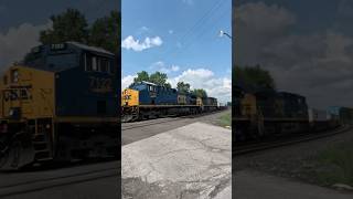 CSX I161 Intermodal Double Stack Train from Greenwich, Ohio 7/5/2026 #csx #train #railroad #shorts