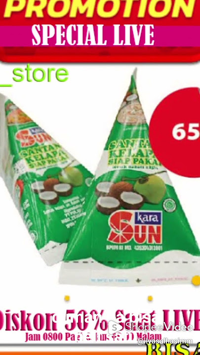 sun kara santan kelapa #sunkara #santan #kara #shopeecod #shoppeaffiliate