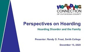 Hoarding Disorder and the Family