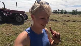 Tow starting a 100 horsepower tractor, cutting down 2nd crop, and it’s been a wild week already…