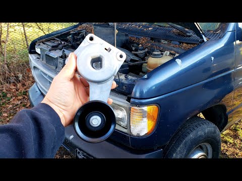 97-14 Ford E350 Belt Tensioner Replacement How To 4.6 5.4 6.8
