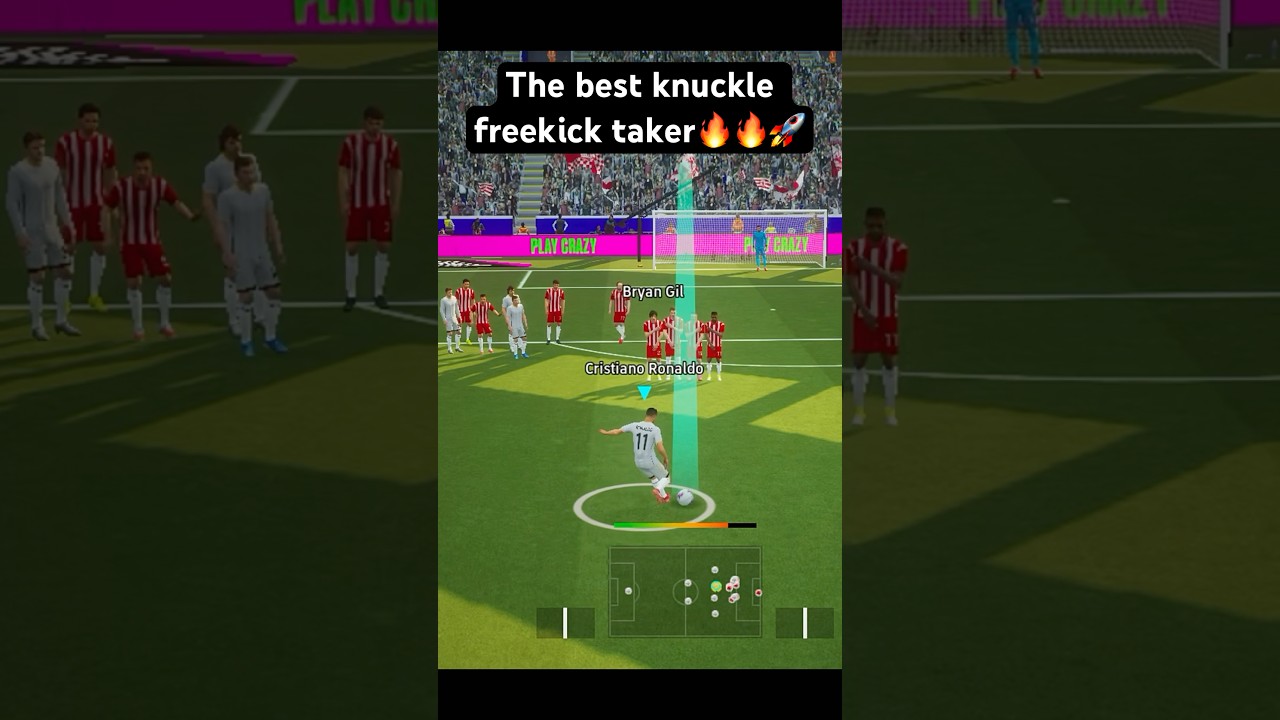 Лучший исполнитель штрафных ударов с костяшками пальцев всех времен 🔥🔥🚀😁 