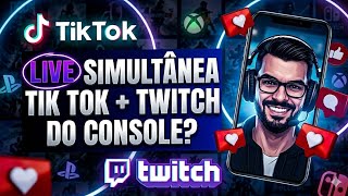 Como fazer LIVE SIMULTÂNEA do Ps4/Ps5 no TIK TOK e na TWITCH? SEM PLACA E PS REMOTE