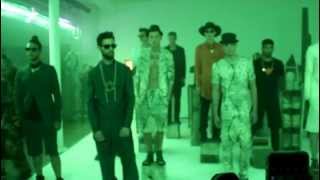 Male models dancing at Rochambeau Spring 2013 presentation