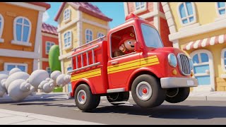 Wheels On The Fire Truck Vehicle Version For Kids Fire Truck Song Vehicle Nursery Rhyme Baby Songs