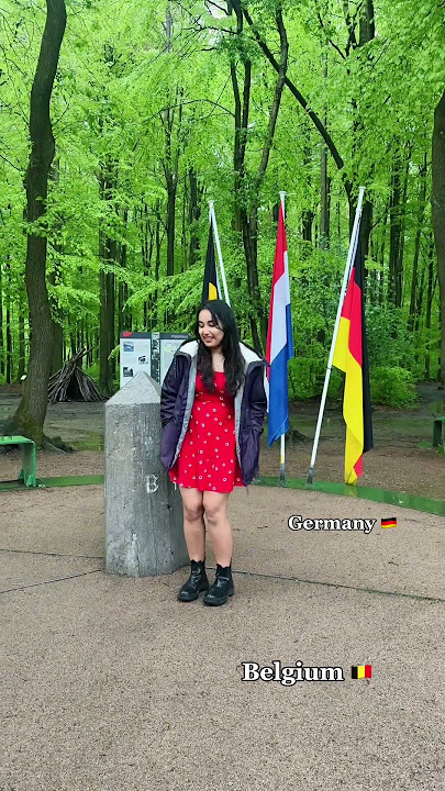 three border point : where the borders of Netherlands, Germany & Belgium meets #netherlands #border