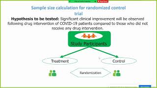 Sample size calculation for randomized control trial and cohort study