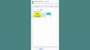 Função para Encontrar ÚLTIMA DATA do Mês no Google Sheets #shorts