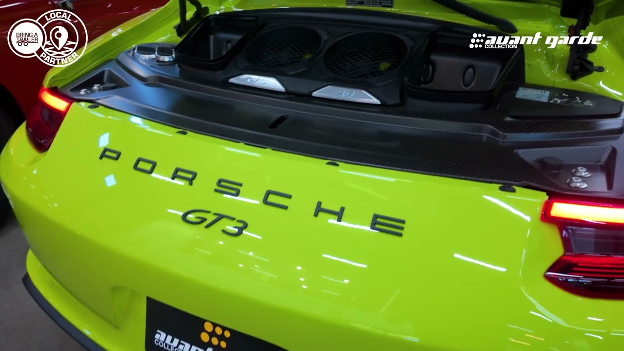 1,300 Mile Birch Green 2018 Porsche 911 GT3 6 Speed Cold Start