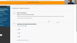 Final ACA Module Video on Advising