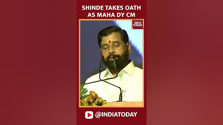 Eknath Shinde Takes Oath As Maharashtra's Deputy Chief Minister #shorts