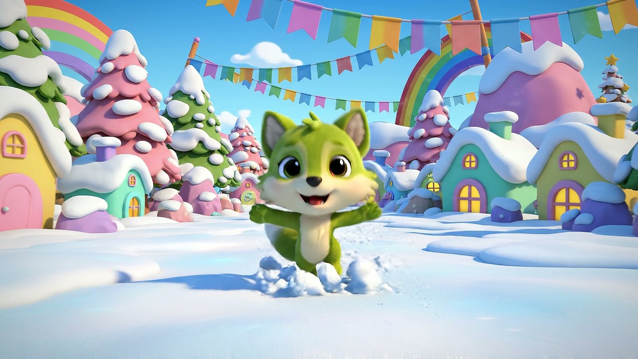 Five Little Wolves Howl Howl Howl | Wild Animal Songs & Kids Nursery ...
