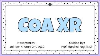 COA : Virtual memory and address translation