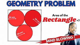 How To Solve A Hard Geometry Problem That Stumps Many | Area of Rectangle#geometrypuzzle #geometry