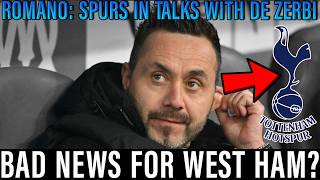 West Ham News Spurs Masterstroke? Fabrizio Romano Drops Huge Manager Update Bad Hammers News?