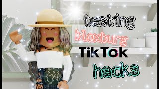 Testing tiktok bloxburg life hacks//summerbuildz