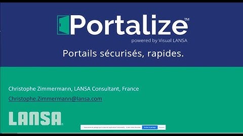 Portalize powered by Visual LANSA
